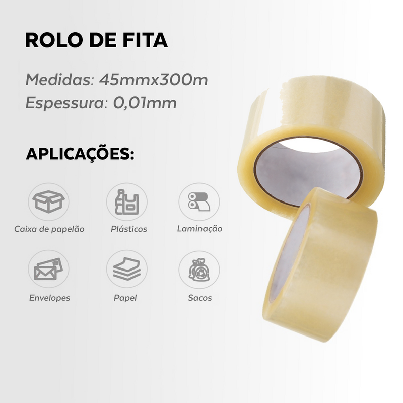 Rolo Fita Adesiva 300m
